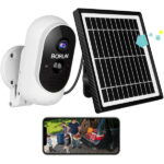 生涯無料のクラウドストレージ 500万画素防犯カメラ ワイヤレス屋外WiFi監視カメラ ソーラーパネル BGO-AL-SolarCam